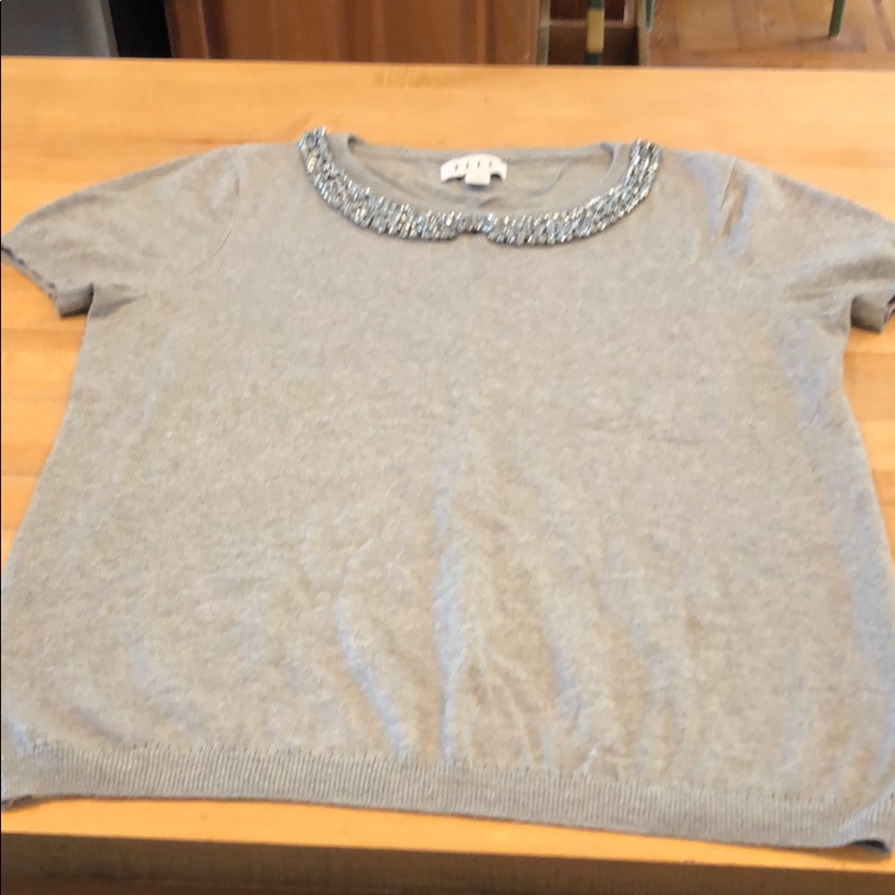 Sweater short sleeve gray